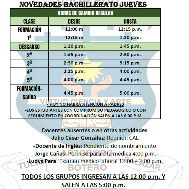 horario